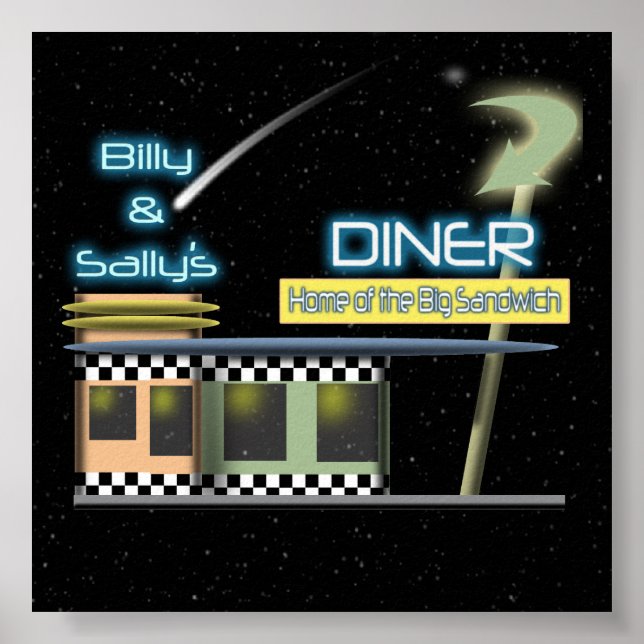 Fifties Style Diner Poster (Front)