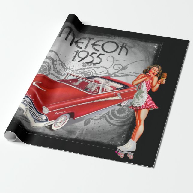 Fifties Style Wrapping Paper (Unrolled)