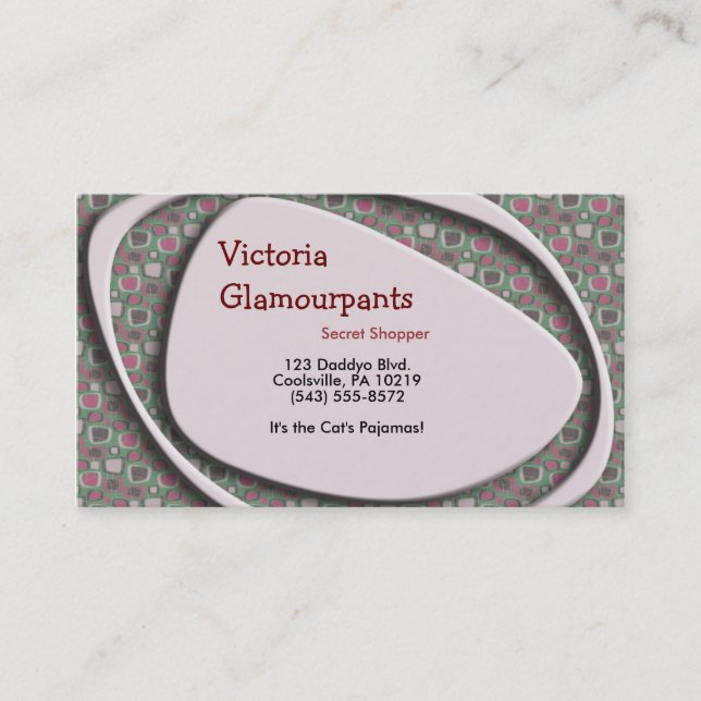 Fifties Stylin Business Card (Front)