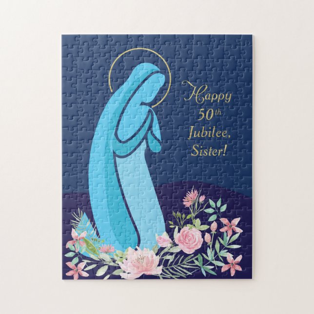 Fiftieth 50th Anniversary of Religious Life to Nun Jigsaw Puzzle (Vertical)