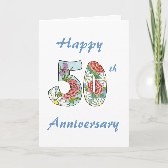 Fiftieth Anniversary Card (Front)