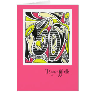Fiftieth Celebration | Customisable Card