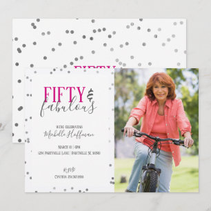Fifty and Fabulous 50th Birthday Party Invitations