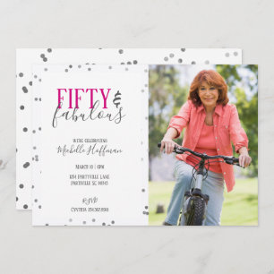 Fifty and Fabulous 50th Birthday Party Invitations