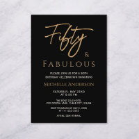 Fifty and Fabulous Rose Gold Elegance