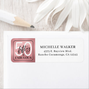 Fifty and Fabulous Script 50th Birthday