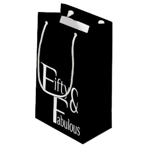 Fifty and Fabulous Small Gift Bag
