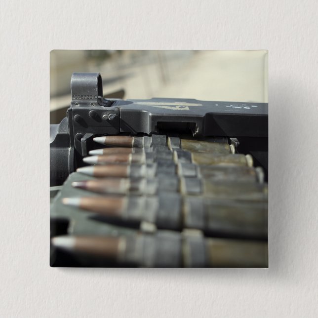 Fifty-calibre machine gun rounds 15 cm square badge (Front)