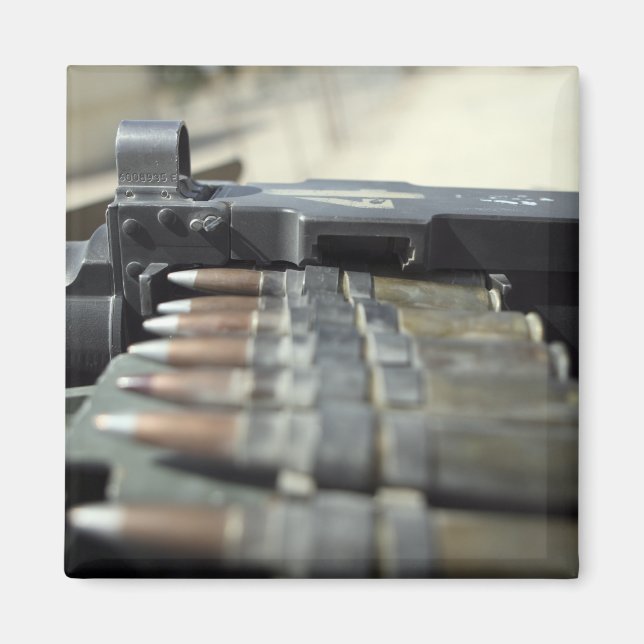 Fifty-calibre machine gun rounds magnet (Front)