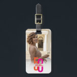 Fifty & Fabulous 50th Birthday Luggage Tag<br><div class="desc">These Fifty & Fabulous 50th Birthday Luggage Tag make the perfect giveaways if your destination celebrations while honouring a 50th birthday in fun and fashionable style. These chic luggage tags with personalised name and photo feature a sophisticated design in vibrant orange, pink and red tones. These are ideal for adding...</div>