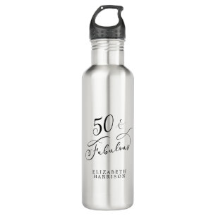 Fifty Fabulous Personalised 50th Birthday 710 Ml Water Bottle
