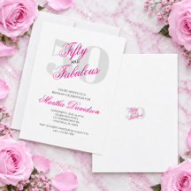Fifty & Fabulous Pink Glam Celebration
