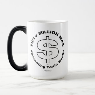 Fifty Million Max™ Black Logo Magic Morphing Mug