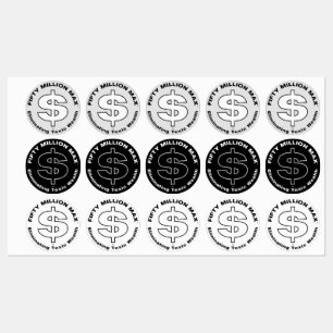 Fifty Million Max™ Dollar Logo 1.5" Stickers (30) 