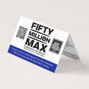 Fifty Million Max™ Information Card - Folded 1