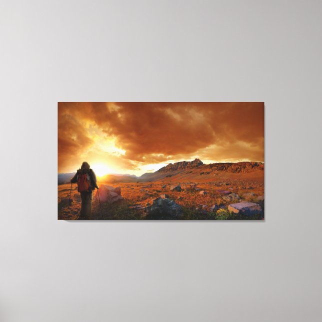 Fifty Mountain Sunset - Glacier National Park Canvas Print (Front)