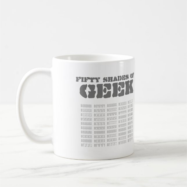 Fifty Shades of Geek Coffee Mug (Left)