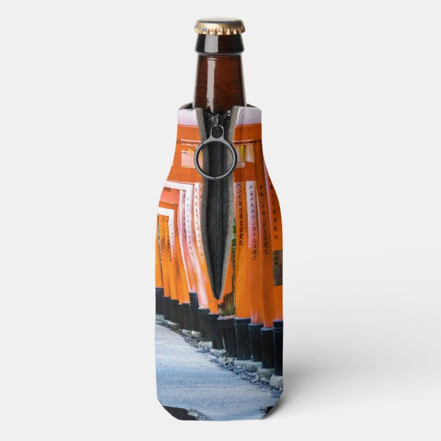 Fifty shades of orange - Senbon Torii, Kyoto Bottle Cooler (Bottle Back)