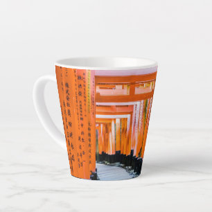 Fifty shades of orange - Senbon Torii, Kyoto Latte Mug