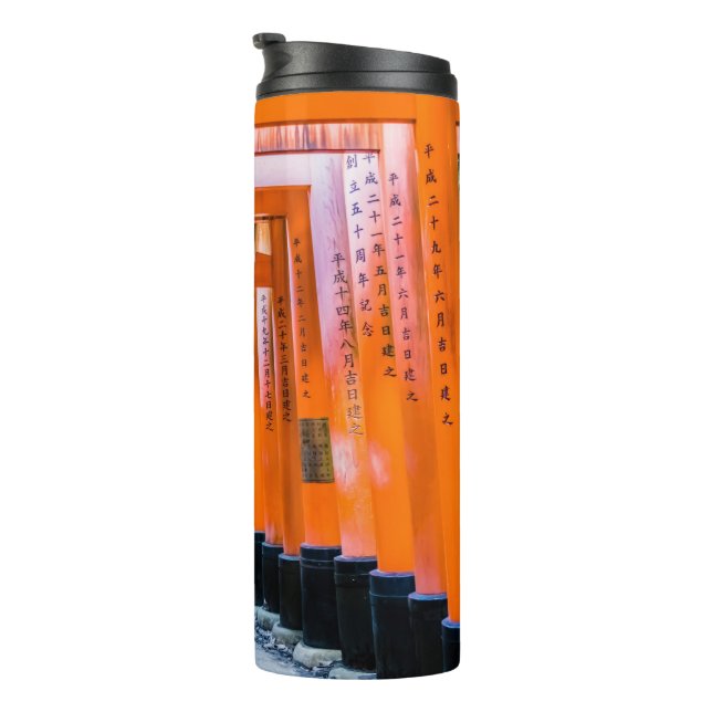 Fifty shades of orange - Senbon Torii, Kyoto Thermal Tumbler (Rotated Right)