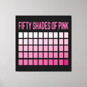 Fifty Shades of Pink Canvas Print