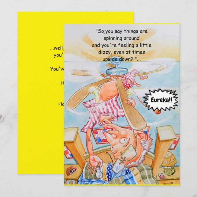 Fifty year olds birthday Greetings Card  (Front/Back)