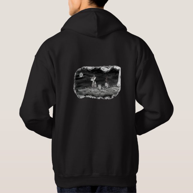 Fig & Blinky Graveyard  Black Hoodie (Back)
