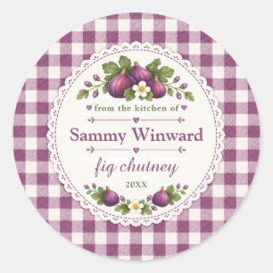 Fig Chutney Homemade Gift Label