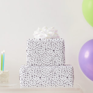 Fig Confetti Watercolor Dots Wrapping Paper