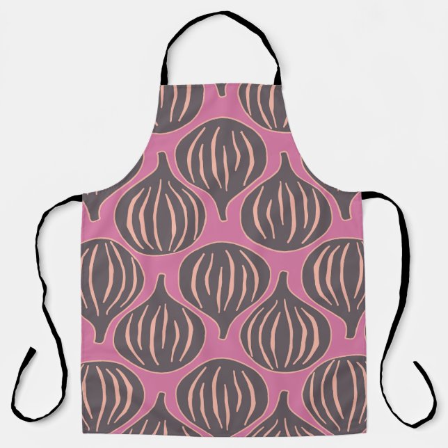 Fig Fantasy: Vintage Holiday Seamless Apron (Front)