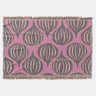 Fig Fantasy: Vintage Holiday Seamless Throw Blanket