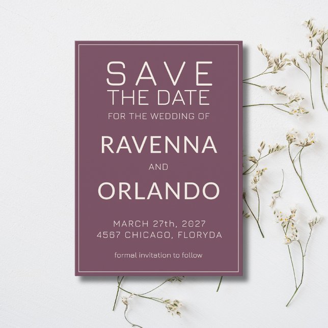 Fig Ivory Old Money Modern Wedding Save The Date (Creator Uploaded)