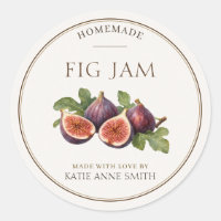 Fig Jam Personalised Jar Labels