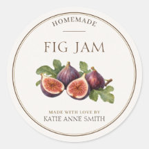 Fig Jam Personalised Jar Labels