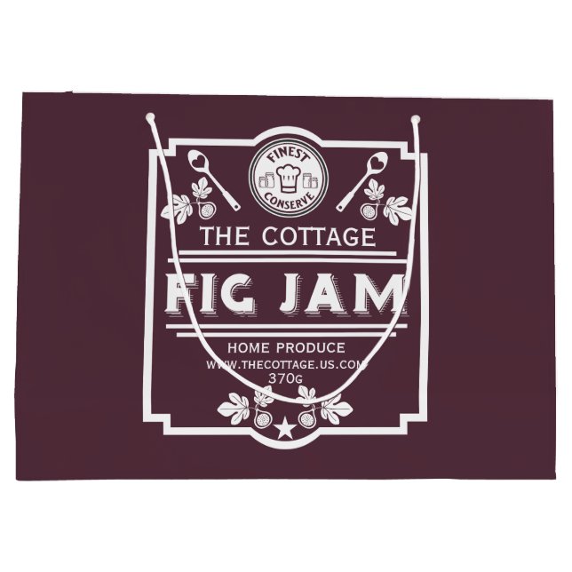Fig Jam Seller Large Gift Bag (Back)