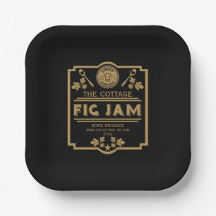Fig Jam Seller Paper Plate