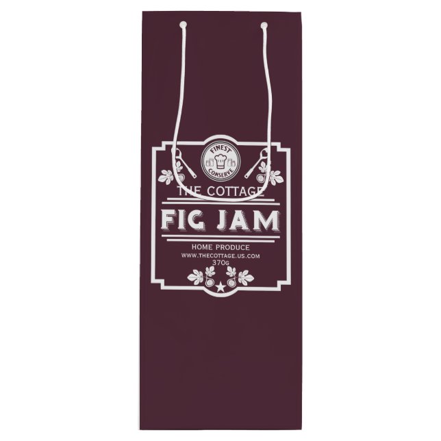 Fig Jam Seller Wine Gift Bag (Front)