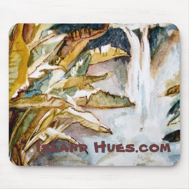 Fig leaves, Island Hues.com Mouse Mat (Front)