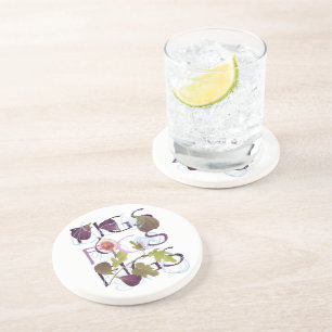 Fig motif coaster