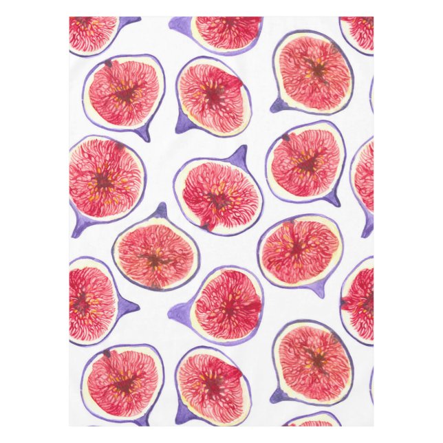 Fig slices watercolor tablecloth (Front)
