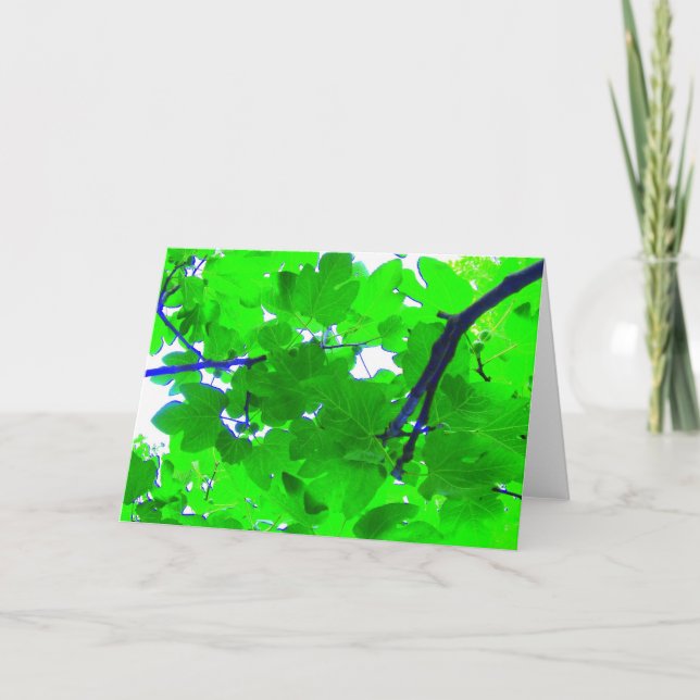 Fig tree leaves card (Front)