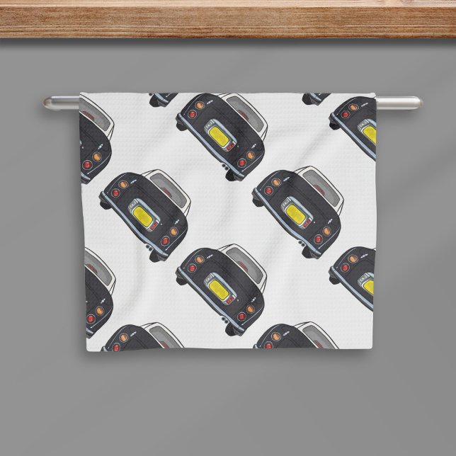 Figarations Black Figaro Car Pattern Kitchen Towel (If you love black figaro cars and kitchen towels, this is just for you)