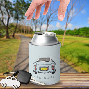 Figarations Blue Figaro Car Name Can Cooler