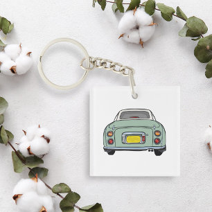 Figarations Cute Emerald Green Figaro Car Key Ring