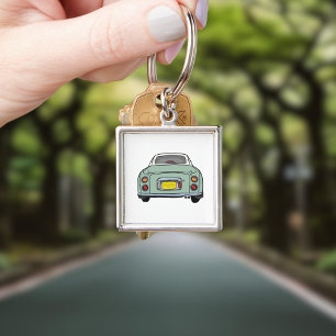 Figarations Cute Emerald Green Figaro Car Key Ring