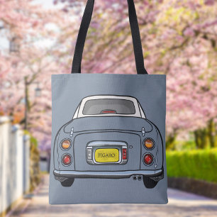 Figarations Cute Lapis Grey Figaro Car Tote Bag