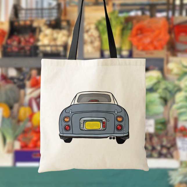 Figarations Cute Lapis Grey Figaro Car Tote Bag (Fun tote bag for the lapis grey figaro car owner)