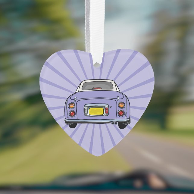 Figarations Cute Lilac Figaro Car Ornament (Fun figgy ornament to hang in your car or on your christmas tree. You can add your name or car reg)
