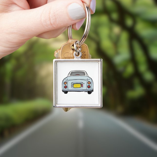Figarations Cute Pale Aqua Figaro Car Key Ring (Cute pale aqua figaro car keychain for your car keys)