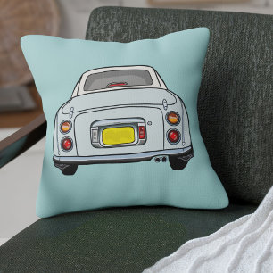Figarations Cute Pale Aqua Figaro Car Soft Teal Cushion